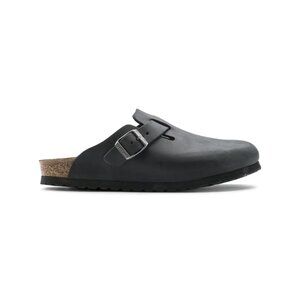 Birkenstock Unisex Boston BS Oiled Leather Clog Sandal - Black